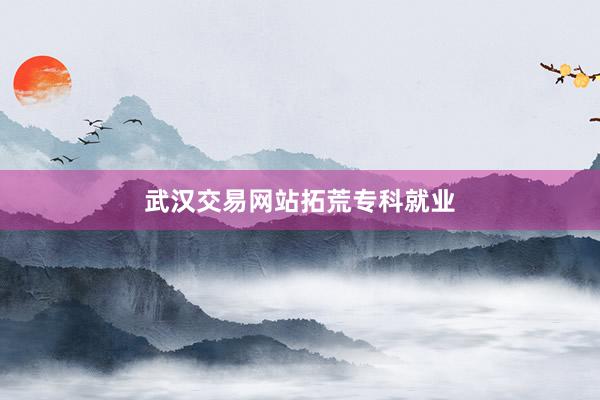 武汉交易网站拓荒专科就业